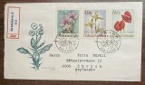 QW15 - FDC strain - Fosta Cehoslovacia - 4 - flori exotica - 1967