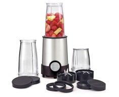 Blender pentru smoothie-uri si bauturi BELLA 240 W, 400 ml, din otel inoxidabil negru - RESIGILAT