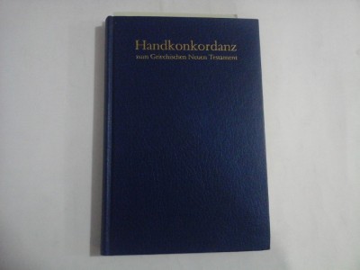 POCKET CONCORDANCE TO THE GEEK NEW TESTAMENT - ALFRED SCHMOLLER foto