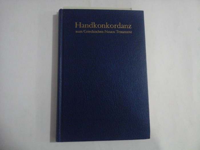 POCKET CONCORDANCE TO THE GEEK NEW TESTAMENT - ALFRED SCHMOLLER