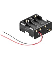 Suport baterii 8x AA 58x63x28.7 mm cu fire terminale 15cm Goobay 81218
