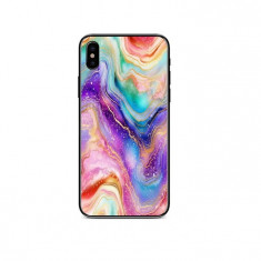 Folie Skin Compatibila cu Apple iPhone XS MAX Wrap Skin Sticker Rainbow Glitter 6