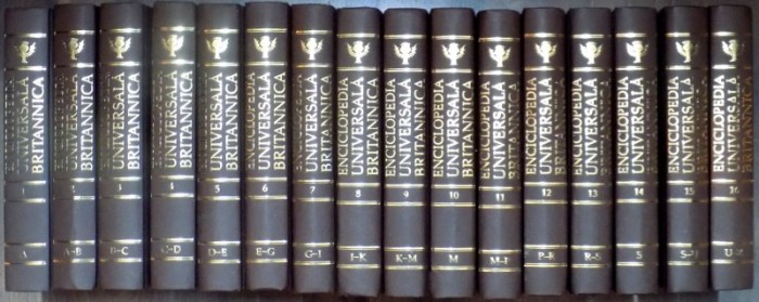 ENCICLOPEDIA UNIVERSALA BRITANNICA , VOLUMELE I - XVI , 2010