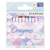 Creioane colorate cerate, Starpak, Mermaid, 12 buc