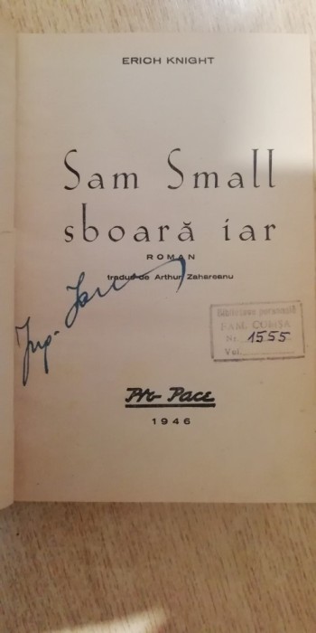 myh 541f- Erich Knight - Sam Small sboara iar - ed 1946