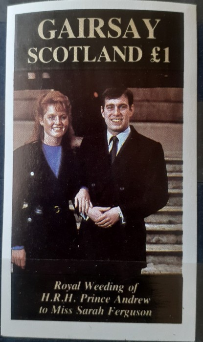Gairsay scotland Printul Andrew si Sarah Ferguson colita nedant..mnh
