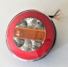 Lampa Stop LED Neon 24V Rotunda 4 Functii YP158 Auto Camion Pozitie Frana Semnalizare Mansalier 14cm
