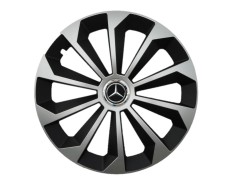 Set 4 capace roti Fame Gri-Negru cu inel R14, pentru gama auto Mercedes-Benz foto