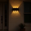 Aplica LED Exterior Alessandro DESIGN Ellis, 6W, Lumina Calda 3000K, IP65, Negru