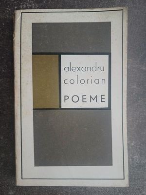 Poeme- Alexandru Colorian foto