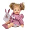 Papusa Nines D&#039;Onil, Little Susi Dou Dou, cu sunete, parul blond, suzeta, miros de vanilie, 40 cm