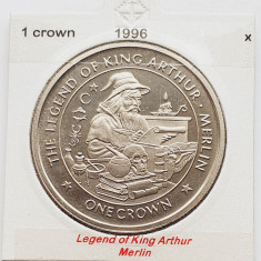 1871 Insula Man 1 crown 1996 Legend of King Arthur - Merlin km 682
