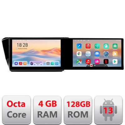 Navigatie Skoda Superb 3 2015- Kit-932 Edotec 2 ecrane 8 core 4+128 21.6 inch Incell android Wifi 5Ghz gps internet C CarStore Technology foto