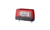 Lampa LED Numar Auto 12V-30V, Rosu, 102mm, Omologare E9, Durata 50000h, Universal