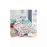 Cumpara ieftin Lenjerie de Pat Bumbac Finet, 1 Persoana , 4 Piese- JOJ805