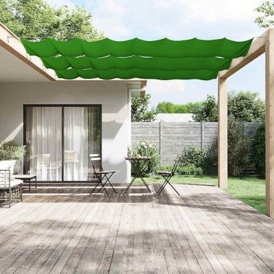 vidaXL Copertină verticală, verde deschis, 100x1000 cm,țesătură Oxford 148309 foto