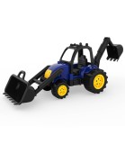 Tractor Verde cu Incarcator Frontal si Excavator 36 Cm