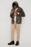 New Balance pantaloni MP13501INC bărbați, culoarea bej, cu fit cargo MP13501INC-INC