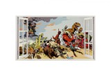 Cumpara ieftin Sticker decorativ cu Dinozauri, 85 cm, 4411ST