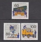 Berlin 1990 - Istoria poștei, telecomunicații, tren, camion, serie neuzata