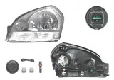 Far Hyundai Tucson (Jm), 06.2004-10.2009, fata, Stanga, H4; electric; semnalizare alba, grey reflector rim; fara motoras, Depo