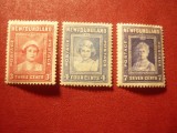 3Timbre Newfoundland Canada colonie britanica 1938 : 3 , 4 si 7c , fam.regala