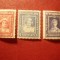 3Timbre Newfoundland Canada colonie britanica 1938 : 3 , 4 si 7c , fam.regala