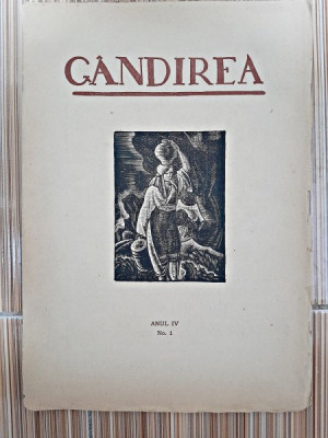 Revista Gandirea, anul IV, nr.1/1924 (Lucian Blaga, Tudor Vianu, Adrian Maniu, Pamfil Seicaru...) foto