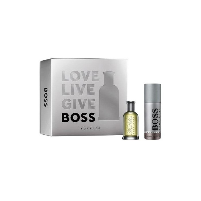 Set cadou Hugo Boss Bottled pentru bărbați EDT 100 ml + 150 ml deodorant spray + 100 ml gel de duș