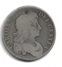 Marea Britanie CHARLES II CROWN , 1676, OCTAVO foto