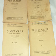 REVISTA CUGET CLAR ( NOUL SAMANATOR ) 4 numere Anul I, Nr.9,17,19,22 \ 1936