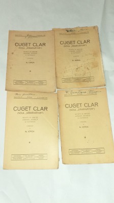 REVISTA CUGET CLAR ( NOUL SAMANATOR ) 4 numere Anul I, Nr.9,17,19,22 \ 1936 foto
