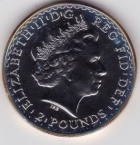Marea Britanie ANGLIA 2 POUNDS LIRE Elizabeth II 4th portrait 2003 comemorativa, Europa, Argint