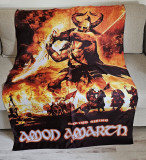 POSTER VINTAGE DIN MATERIAL TEXTIL SINTETIC CU FORMAȚIA SUEDEZA, AMON AMARTH