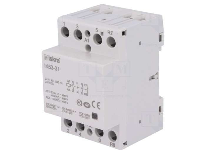 Contactor 4-poli 63A 24V