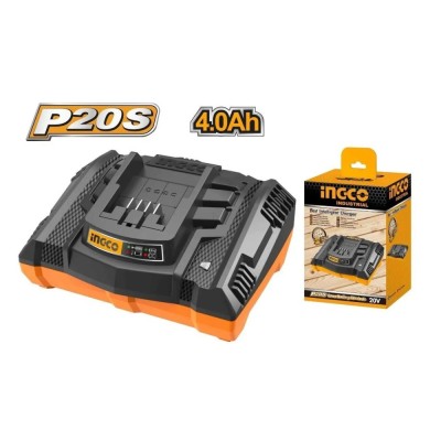 Incarcator acumulator rapid 20 v, 4 a, p20 s - Ingco FCLI2003 foto