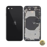 Capac Baterie Apple iPhone SE (2022) Cu Carcasa Mijloc Negru (Midnight) Swap