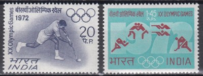 India 1972 - Jocurile Olimpice - Munchen, MNH foto