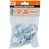 Evotools 675708 - Colier din otel zincat 25 mm 40 mm 10 bucati
