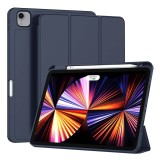 Husa iPad Pro 2018 11.0 A1980A1979 Techsuit Flex Trifold Pen, bleumarin
