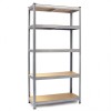 Raft Metalic Depozitare 5 Polite 180x90x30cm, 875kg Total, 175kg/Polita, Garaj, Arhiva, Magazin