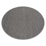 Covor CASABLANCA LOOM cerc gri, bucla, moale interior și exterior, cerc 160 cm