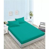 Cumpara ieftin Husa de Pat + 2 Fete de Perna Bumbac Damasc, Verde - XIA181