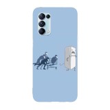 Husa compatibila cu Oppo A54 5G model Shopping spree, Silicon, TPU, Viceversa, Transparent, Carcasa