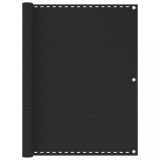 Paravan balcon Antracit 120x500cm HDPE, rezistent UV, vant, mucegai. Protectie intimitate cu ocheti aluminiu +sfoara