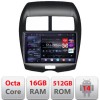 Navigatie Mistubishi ASX 2010-2017 Edotec Kit-026 8 core QLED 2K 16+512 360 Android Waze USB Navigatie Internet Youtube Radio CarStore Technology
