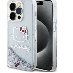 Husa Hello Kitty Liquid Glitter Logo Case for iPhone 12/12 Pro HKHCP12MLIKHET
