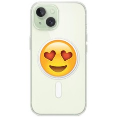 Husa personalizata apple iphone 15 plus, magsafe, emoji love smile foto