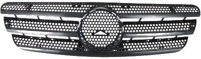 Grila radiator Mercedes Clasa ML (W163), 02.1998-07.2005, negru, 1638800185, 504405 foto