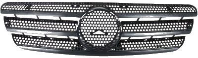 Grila radiator Mercedes Clasa ML (W163), 02.1998-07.2005, negru, 1638800185, 504405